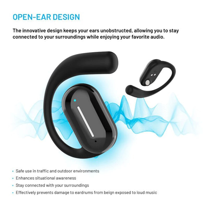 Fixed Nods True Wireless Headset - Open-Ear - Black