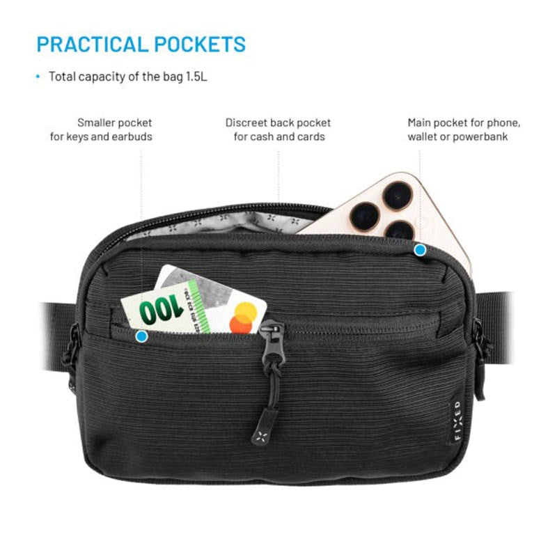 Fixed Camino Belt Bag - 1.5l - Black