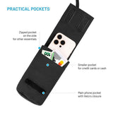 Fixed Mobile Bag with Pocket (100 x 178 mm) - Black
