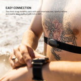 Fixed Heart Rate Monitor with Chest Strap (HR & HRV) - Black