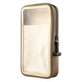 Fixed Waterproof Case for Mobile (Max. Dimensions: 95 x 186 mm) - Beige / Transparent