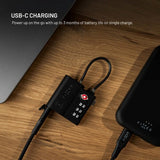 Fixed GPS & Bluetooth Tracker - TSA Approved Padlock - Apple Find My Compatible - Black