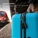 Fixed GPS & Bluetooth Tracker - TSA Approved Padlock - Apple Find My Compatible - Black