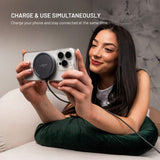 Fixed MagPad 15W Wireless Charger - MagSafe / Qi2 Compatible - Grey