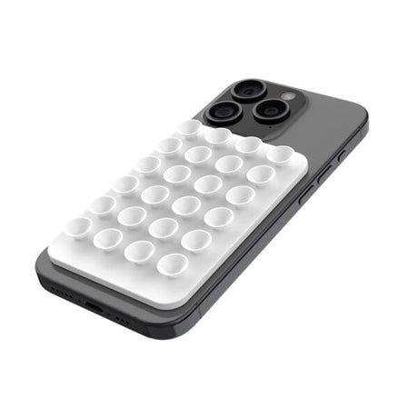 Fixed MagMate Phone Holder - Silicone Suction Cup - MagSafe Compatible - White