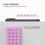 Fixed MagMate Phone Holder - Silicone Suction Cup - MagSafe Compatible - Pink