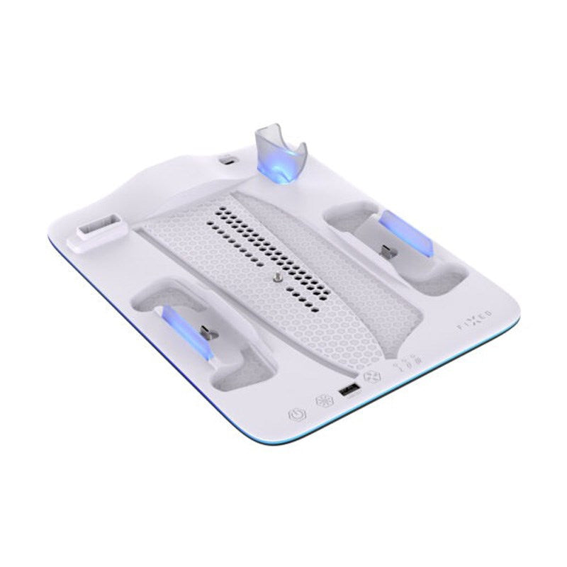 Fixed Multifunctional Playstation 5 Pro / Slim Charging Station - White
