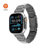 Fixed Apple Watch (42/44/SE/45/46/49) Titanium Strap - Grey