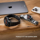 Fixed Universal Garmin 26mm QuickFit Titanium Strap - Black