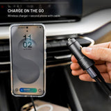 Fixed Car Charger 65W with 2 x USB-C - Black