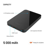 Fixed MagZen Qi2 Wireless Powerbank 5,000 mAh - Black