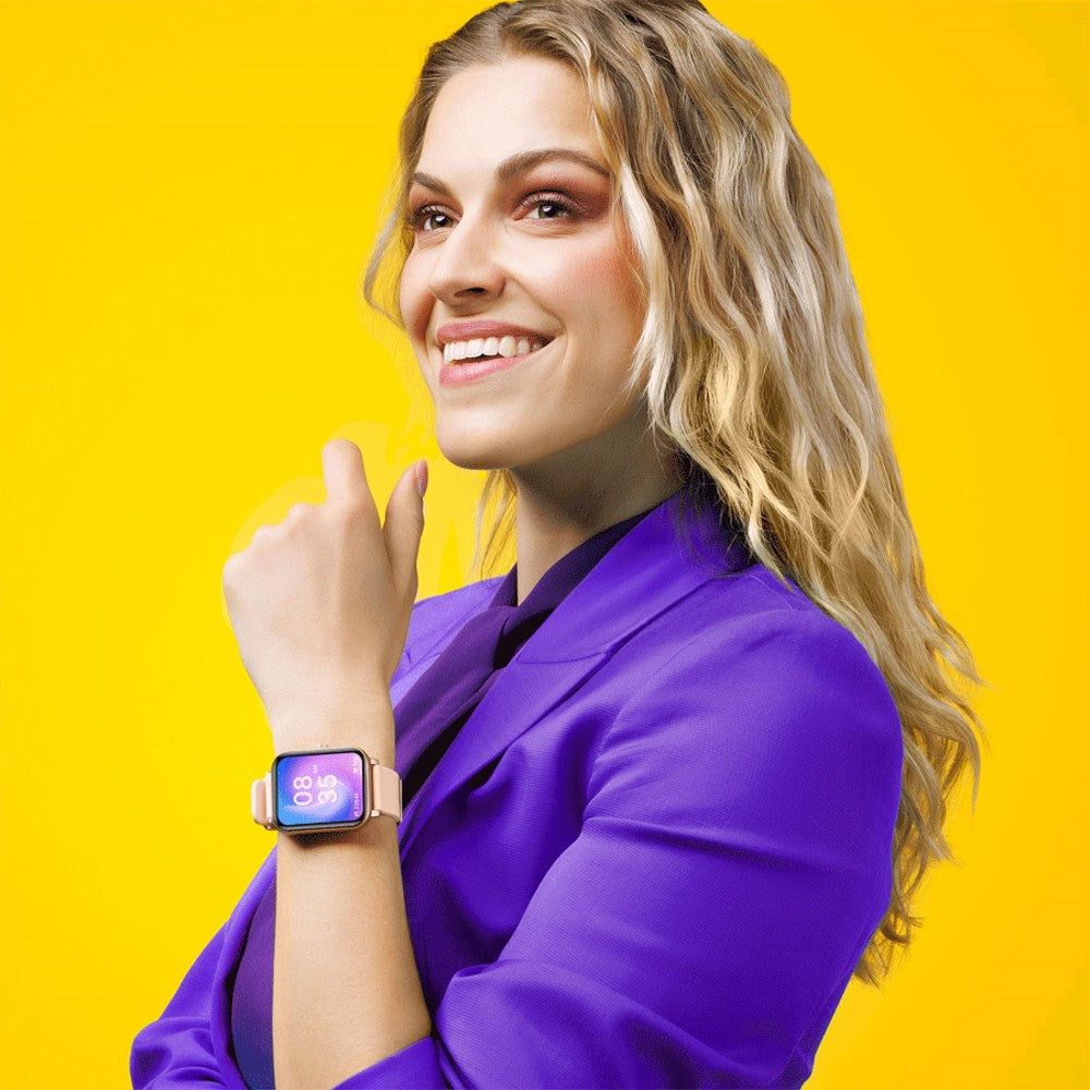 Niceboy WATCH Lite 4 - Smartwatch with Health Tracking & Call Function - Rose Gold