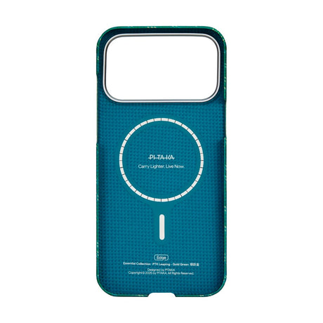 iPhone 17 Pro Max PITAKA Edge Monogram Case - MagSafe Compatible - Gold / Green