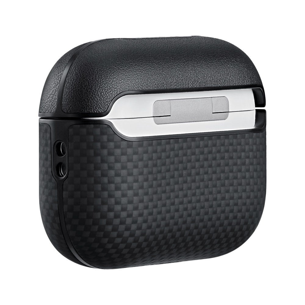 Apple AirPods Pro (3. gen.) PITAKA Aramid Fiber Case - Black / Grey