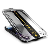 iPhone 14 Pro Max Mobile Origin Screen Protector Glass with Applicator - Transparent / Black Edge