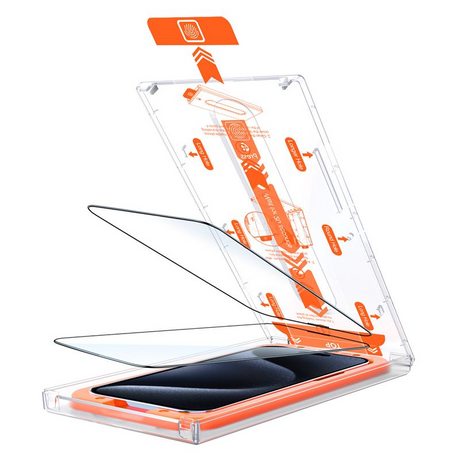 Mobile Origin Orange Screen Guard for iPhone 15 Pro, 2-Pack