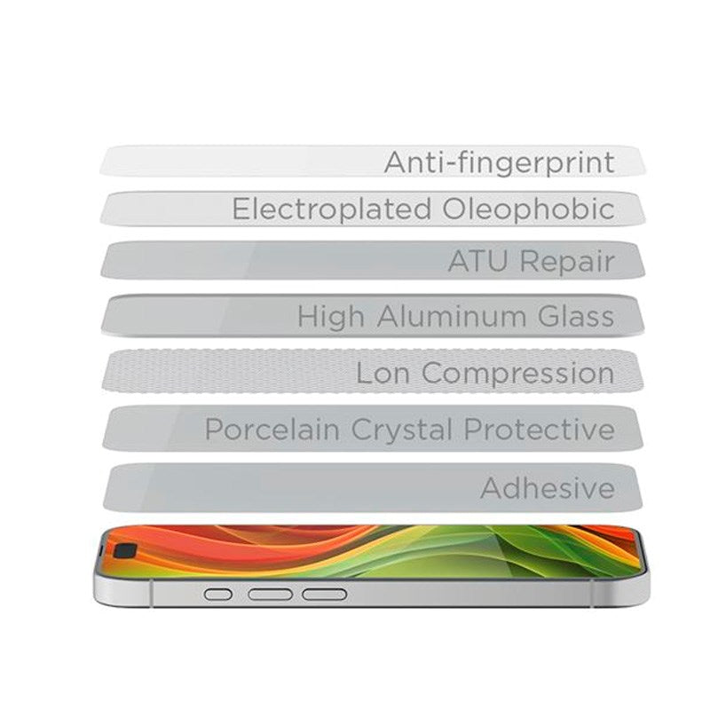 iPhone 13 Mini Mobile Origin EasyGlass Screen Protector - Transparent / Black Edge