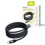 Mobile Origin Magnetic USB-C to USB-C Cable - 1m - Black
