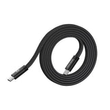 Mobile Origin Flat Magnetic USB-C to USB-C Cable - 1m - Black