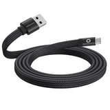 Mobile Origin Flat Magnetic USB-A to USB-C Cable - 1m - Black