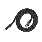 Mobile Origin Flat Magnetic USB-A to USB-C Cable - 1m - Black