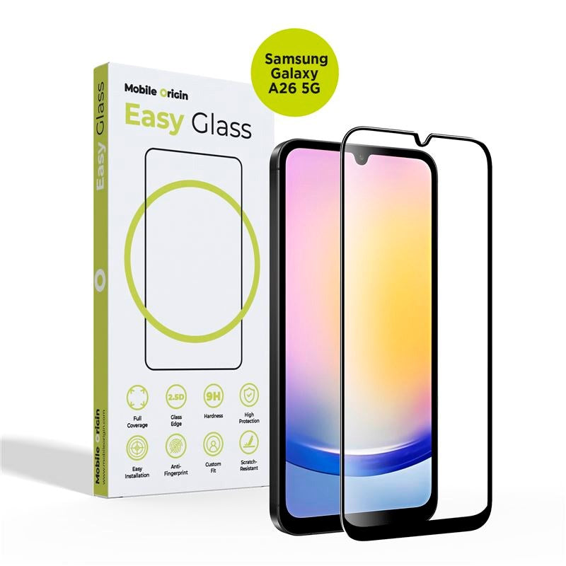 Samsung Galaxy A26 (5G) Mobile Origin EasyGlass Screen Protector Glass - Transparent