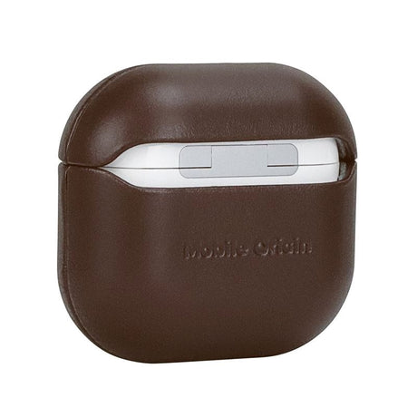 Mobile Origin Apple AirPods (4. Gen.) Genuine Leather Cover - Brown