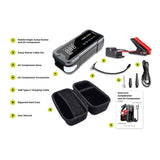 Mobile Origin 2-in-1 Jump Starter & Compressor with Accessories - Black
