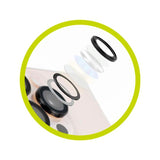 Mobile Origin Tempered Glass Camera Protector for iPhone 16e - Black