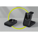 Mobile Origin 3-in-1 Qi2 Foldable Wireless Charger for Phone & Apple Watch & Earphones - Black