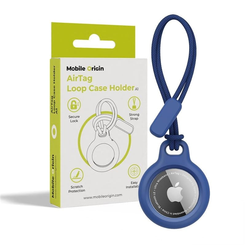 Mobile Origin AirTag Loop Case - Blue