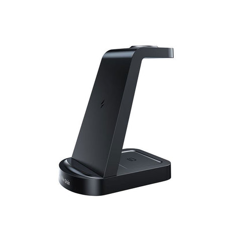 Mobile Origin 3-in-1 Wireless Charger - iPhone - Apple Watch - AirPods - MagSafe / Qi Compatible - Black