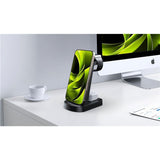 Mobile Origin 3-in-1 Wireless Charger - iPhone - Apple Watch - AirPods - MagSafe / Qi Compatible - Black