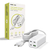 Mobile Origin 100W USB-C Hub with USB-A & Schuko Plug - White