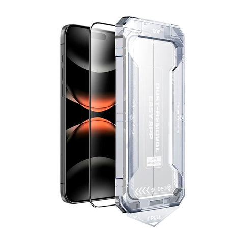 iPhone 17 Mobile Origin Screen Guard Screen Protector Glass with Easy Applicator - Transparent