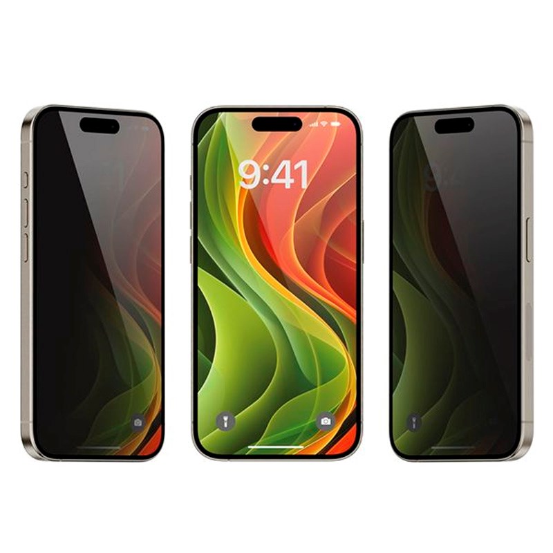 iPhone 17 Mobile Origin Screen Guard Screen Protector with Mounting Box - Privacy Function - 2 pcs. - Transparent