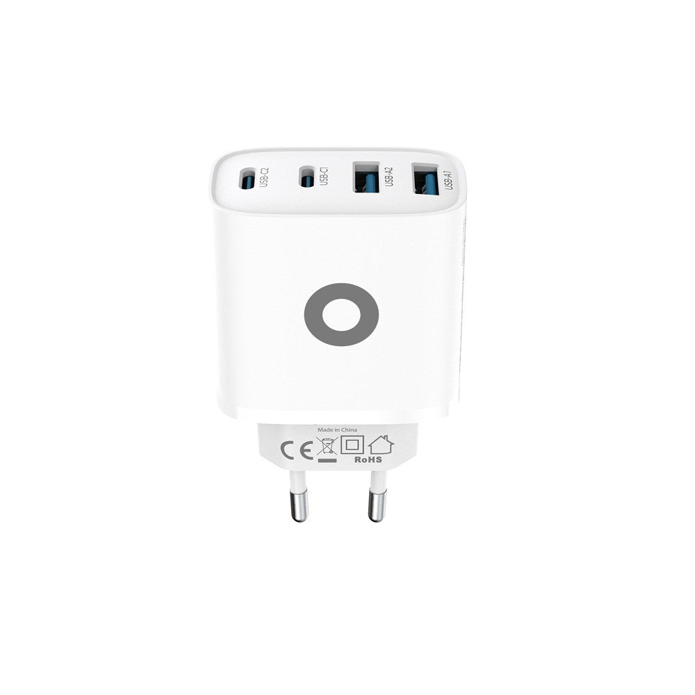 Mobile Origin GaN 40W Wall Charger with 2 x USB-A & 2 x USB-C - White