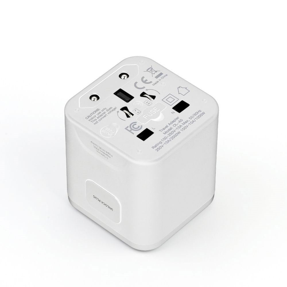 Mobile Origin 30W Universal Travel Adapter EU/UK/US/AUS - White