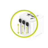 Mobile Origin 30W Universal Travel Adapter EU/UK/US/AUS - White