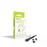 Mobile Origin Kit w. 1x Cleaning Brush & 6x USB-C Dust Plugs - Black / White