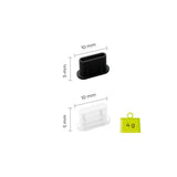 Mobile Origin Kit w. 1x Cleaning Brush & 6x USB-C Dust Plugs - Black / White