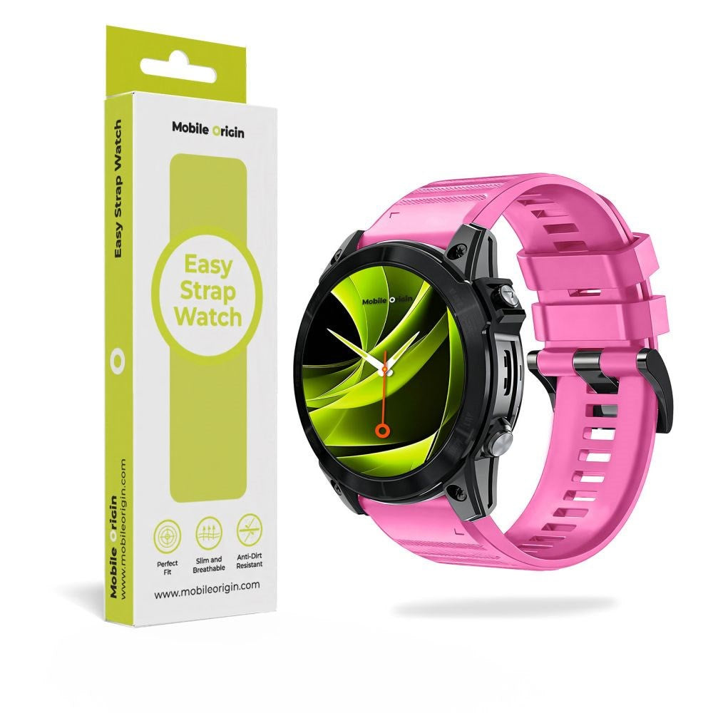 Mobile Origin Universal Garmin Strap (22mm QuickFit) - Silicone - Pink