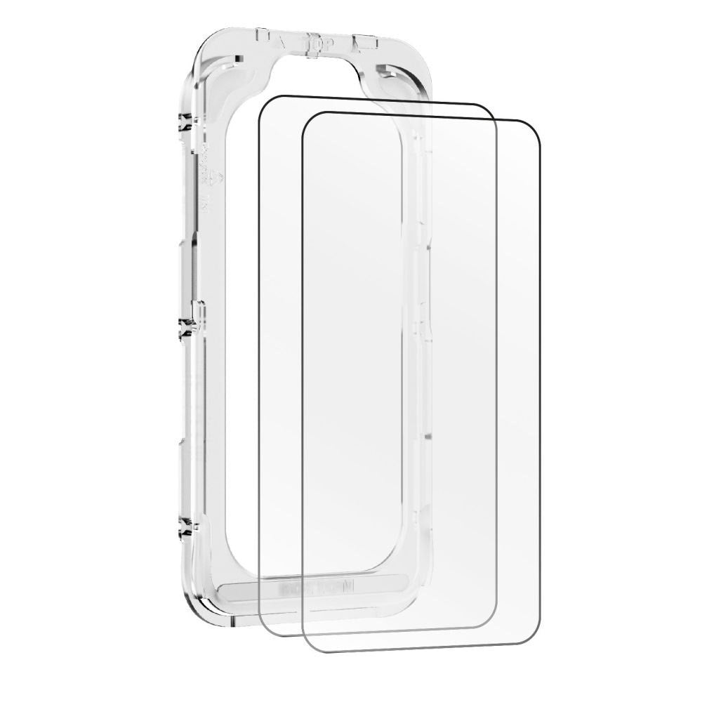 iPhone 17e / 16e / 14 / 13 / 13 Pro Mobile Origin EasyGlass Screen Protector Glass - 2 pcs. - Transparent