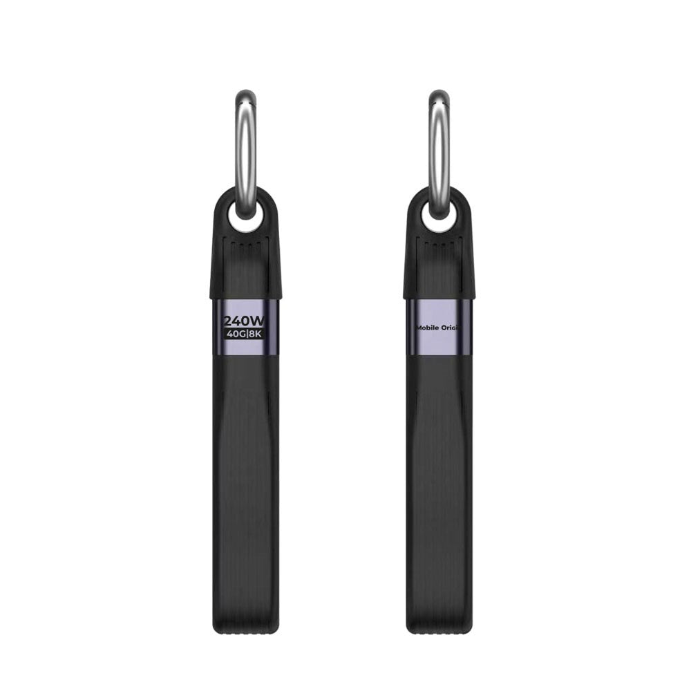 Mobile Origin 240W USB-C to USB-C Keychain Cable - 13cm - Black
