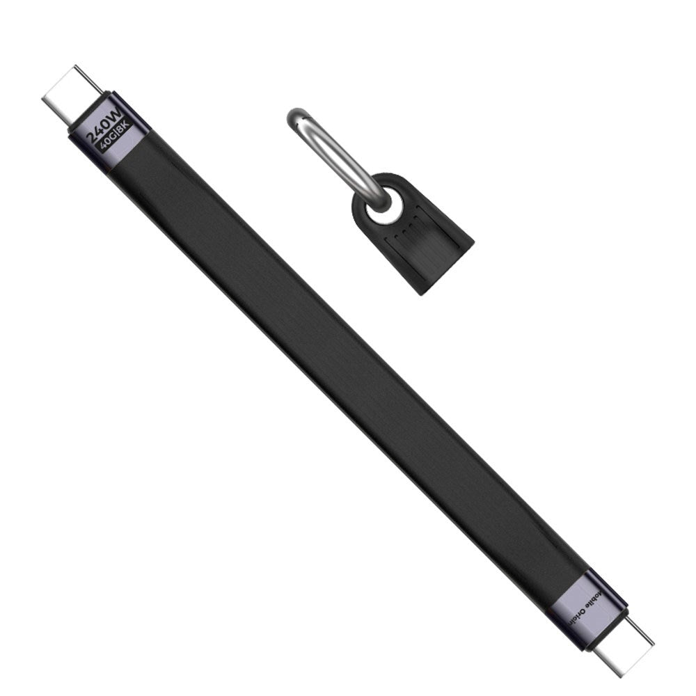 Mobile Origin 240W USB-C to USB-C Keychain Cable - 13cm - Black