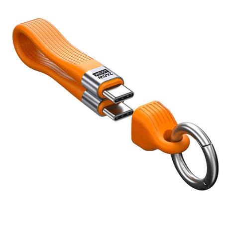 Mobile Origin 240W USB-C to USB-C Keychain Cable - 13cm - Orange