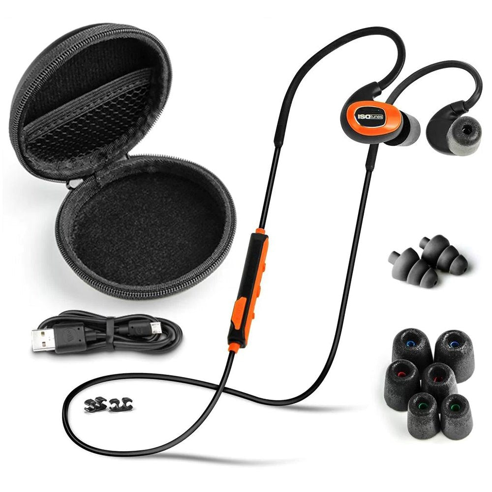 ISOtunes PRO 2.0 EN325 Bluetooth Hearing Protector - Black / Orange