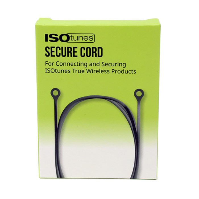 ISOtunes Secure Cord Safety Strap for ISOtunes True Wireless Headset - Black