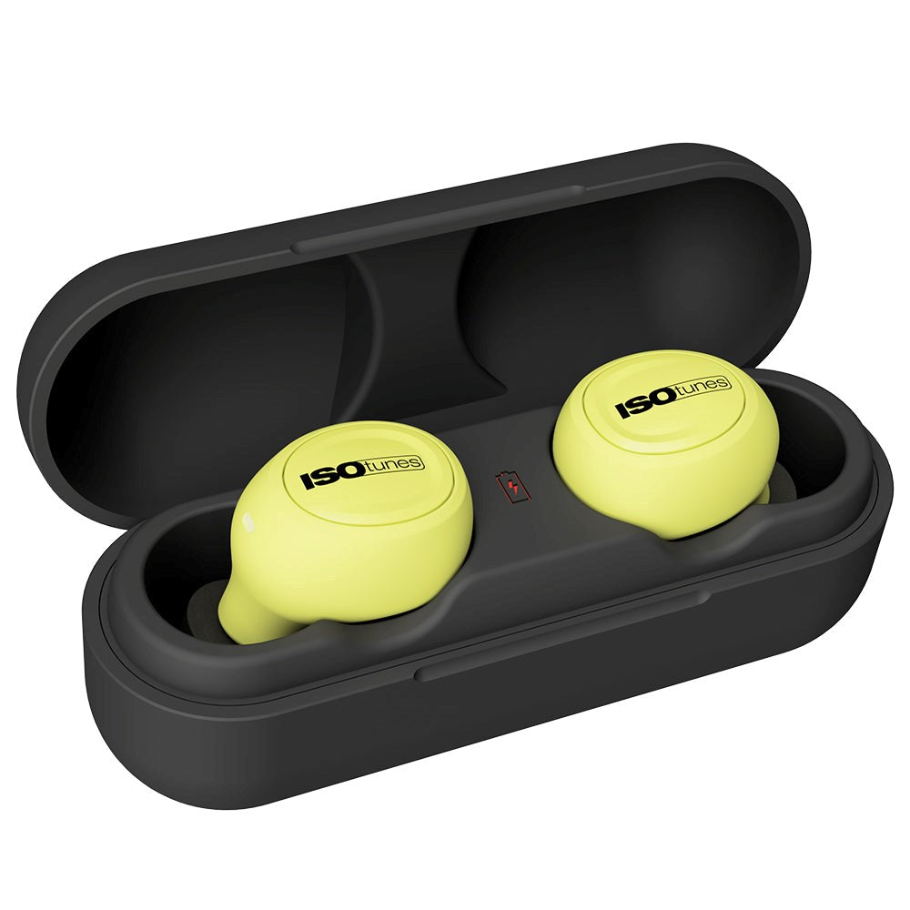 ISOtunes Free 2.0 EN352 True-Wireless Hearing Protection - Black / Yellow