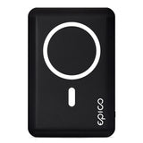 Epico 10W Wireless Magnetic Powerbank 5,000 mAh w. USB-C Cable - MagSafe Compatible - Black